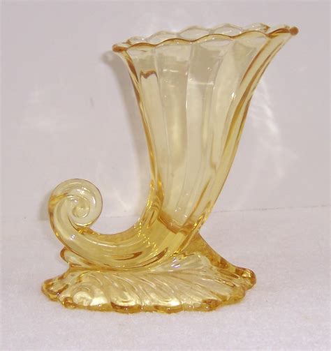 cornucopia glass vase